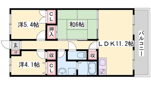 砥堀駅 徒歩12分 3階の物件間取画像